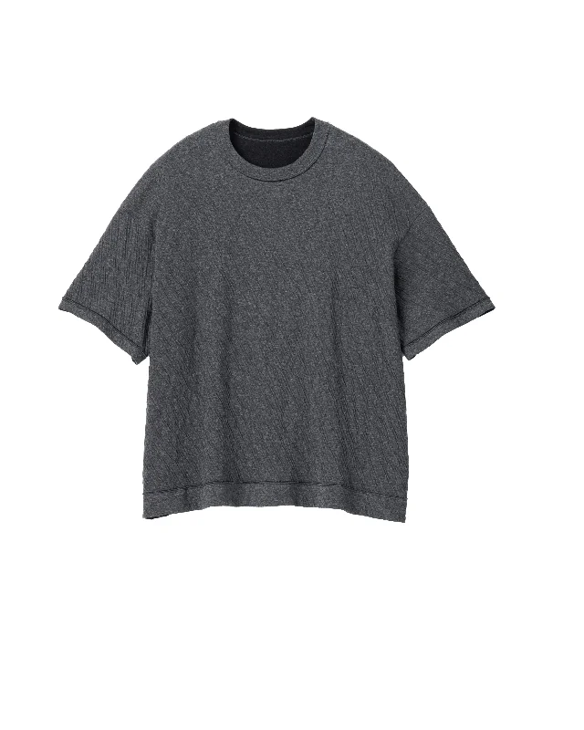 Stock Up Double Face Jersey S/S Crew Neck GRAY