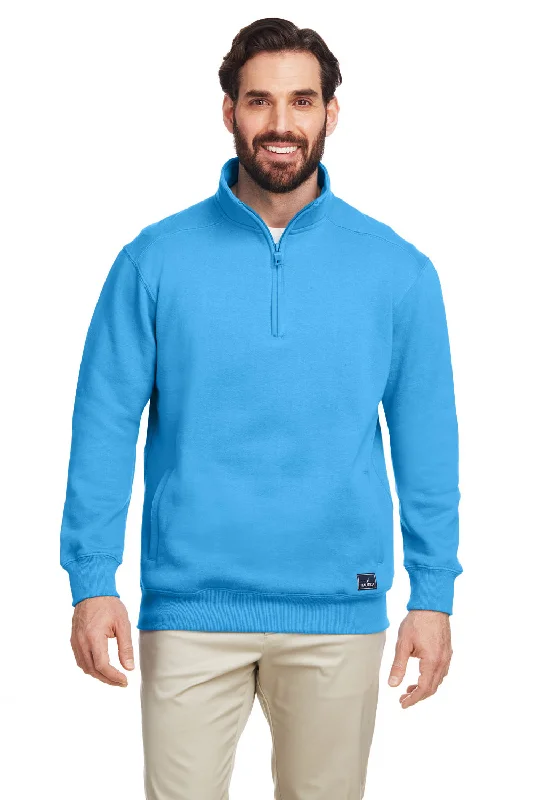Unmissable Offer Nautica Mens Anchor 1/4 Zip Sweatshirt w/ Pockets - Azure Blue