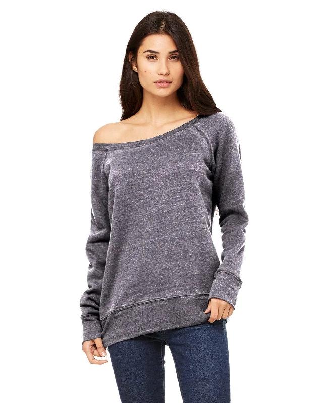 Mega Discount Bella+Canvas Ladies Triblend Sponge Fleece Wide Neck Sweatshirt | Grey Acid Fleece