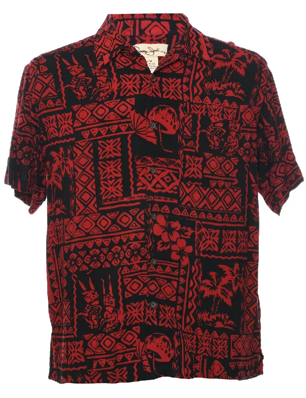 Short Sleeve Hawaiian Shirt - M