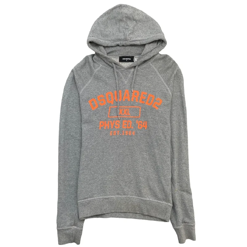 Super Discount Men's Logo Hoodie Grey Size S