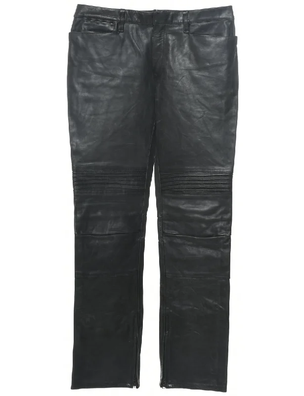 Your Weekend, Your Savings Ralph Lauren Leather Trousers - W34 L34