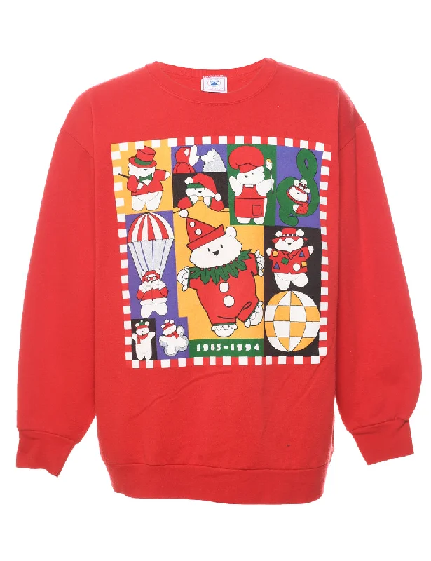 Weekend Bargains to Relish Red Christmas Sweatshirt - XL