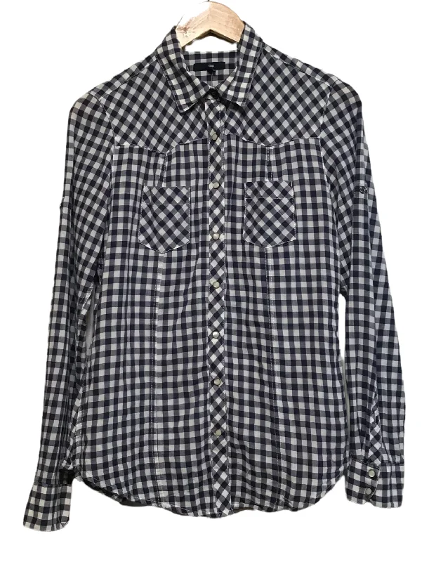 Crazy Savings Gap Navy Checkered Shirt (Size M)