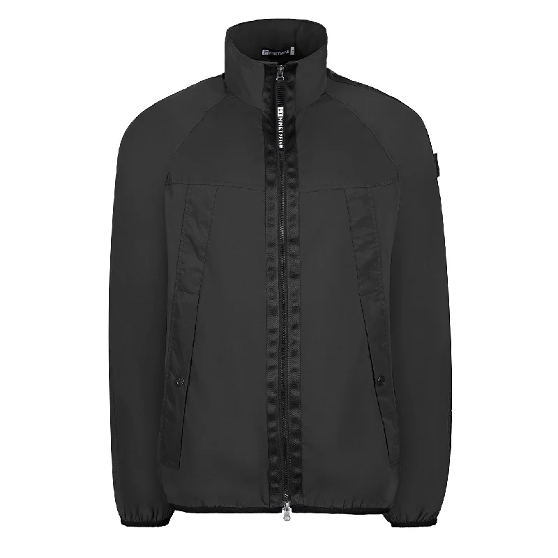 ST95 4 Way Stretch Zip Through Black