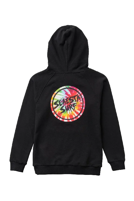 Sale Event Seaesta Surf Black Hoodie with Tie Dye Graphic / Youth