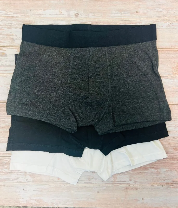Weekend Savings Bonanza Men's 3 Pack Plain Boxer Shorts