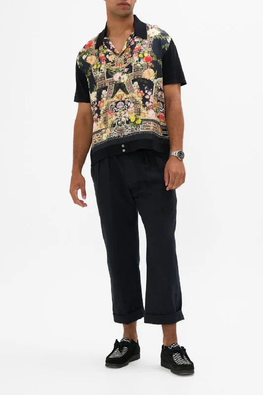 Weekend Discounts to Love KNIT SLEEVE SILK SHIRT ADORNED IN ALEXANDRIA