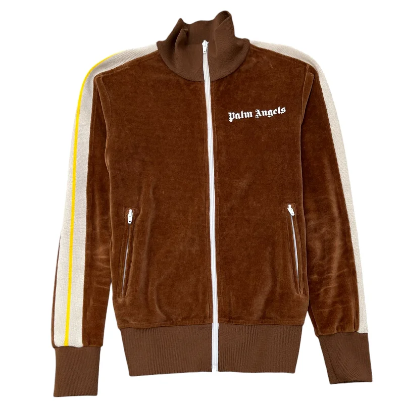 Mega Discount Men's Logo Track Jacket Brown Size XS