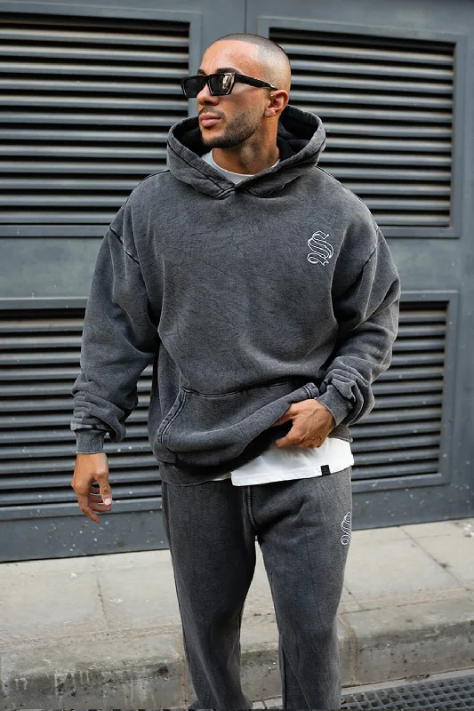 Core Logo Hoodie - Acid Grey