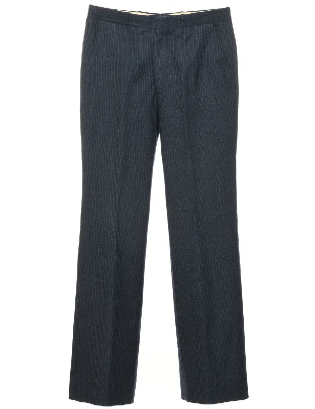 Weekend Savings Fiesta Pinstriped Navy Trousers - W29 L30
