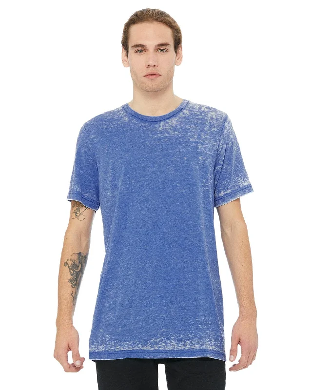 Bella+Canvas Mens Poly-Cotton Short Sleeve T-Shirt | Tr Ryl Acid Wash