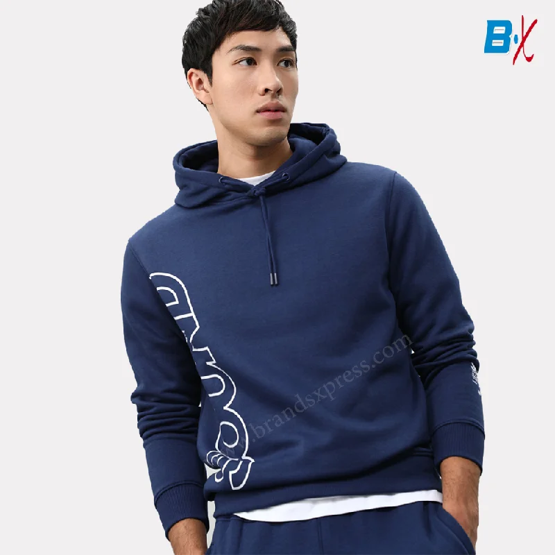 Midnight Sale LFT Brooklyn Sound Sapphire Blue Fleece Kangaro Pocket Hoodie 10083