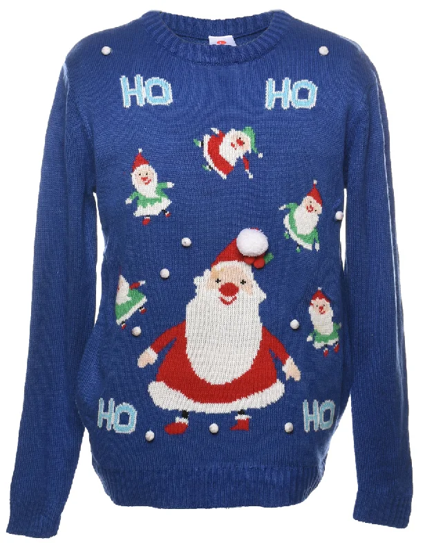 Santa Claus Christmas Jumper - L