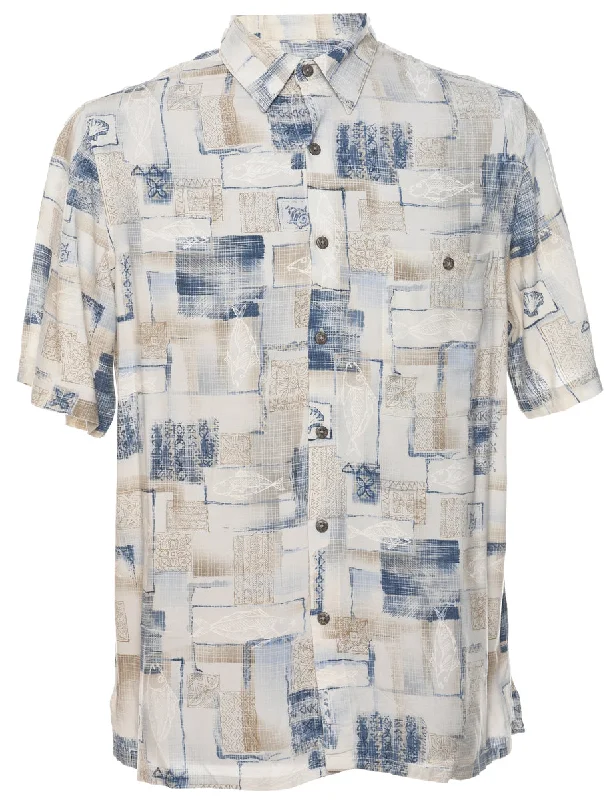 Short Sleeve Hawaiian Shirt - M