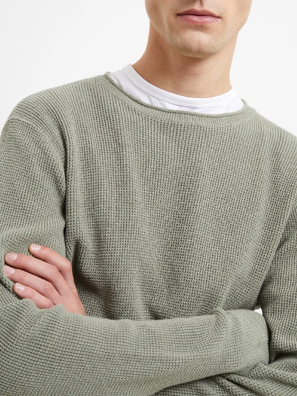 Steal Deal Waffle Micro Knit Jumper