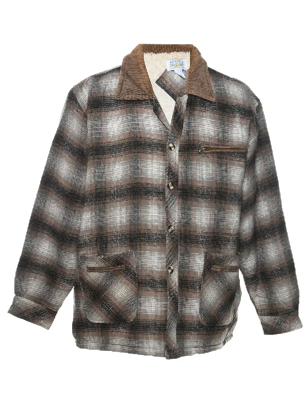 Weekend Bargains to Enjoy Plaid Coat - XL