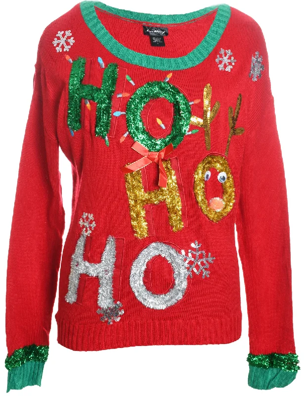Weekend Specials Just for You Red Christmas Jumper - L
