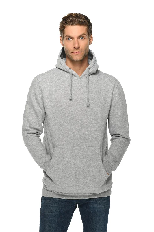 Exclusive Weekend Offers Inside Lane Seven Mens Hooded Sweatshirt Hoodie w/ Pouch Pocket - Heather Grey
