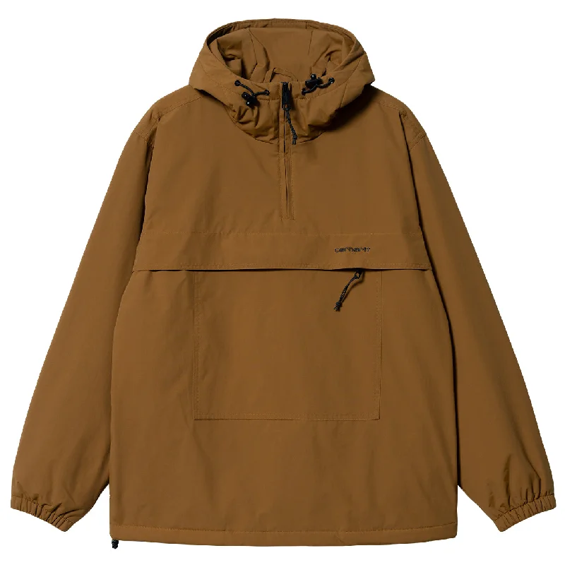 Early Access Carhartt WIP Windbreaker Pullover Winter Deep H Brown / Black