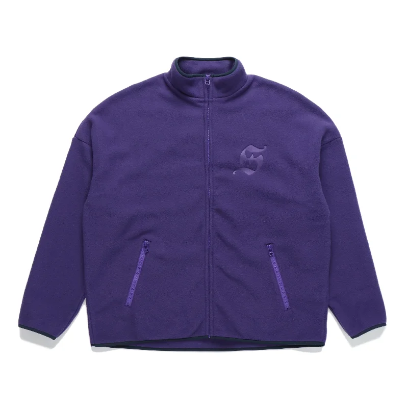 Stand Collar Full Zip Fleece Jacke