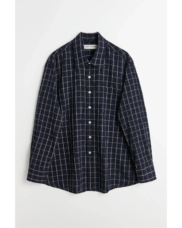 Shop Now ABOVE SHIRT  Dark Mediterranean Check