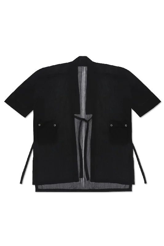 Quick Deals SHEER KIMONO IN BLACK