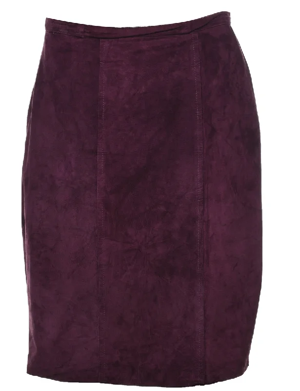 Weekend Specials to Delight Pencil Shape Suede Skirt - M