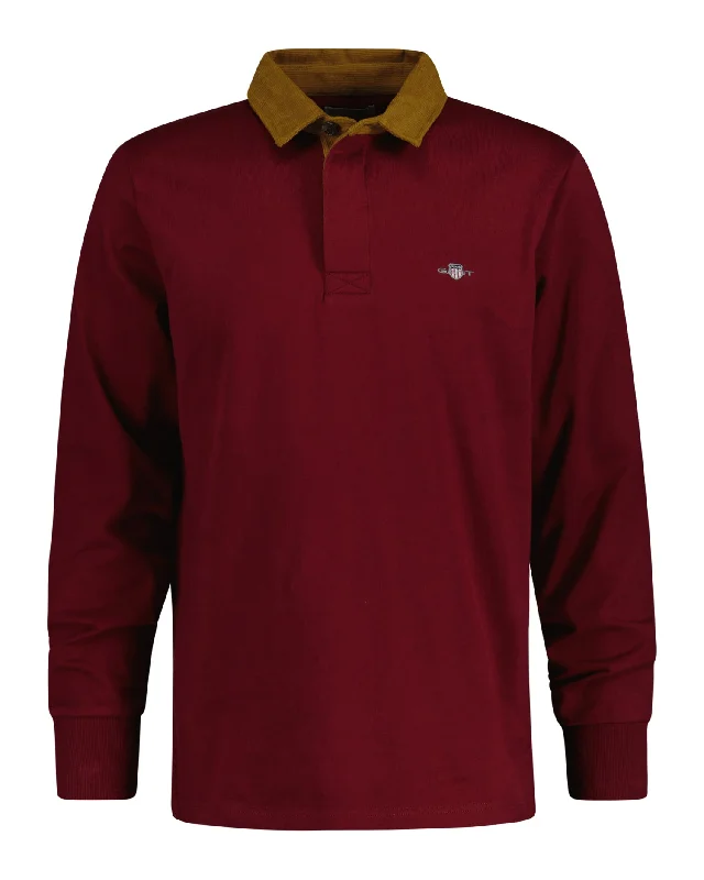 Overstock Clearance Gant Corduroy Collar Heavy Rugger Plumped Red