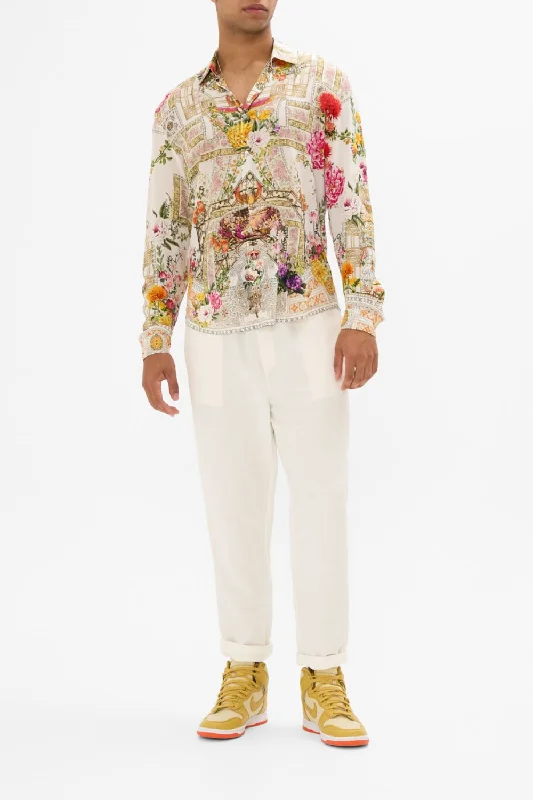 Weekend Deals That Wow COLLARED LONG SLEEVE SHIRT EGYPTIAN ROSE