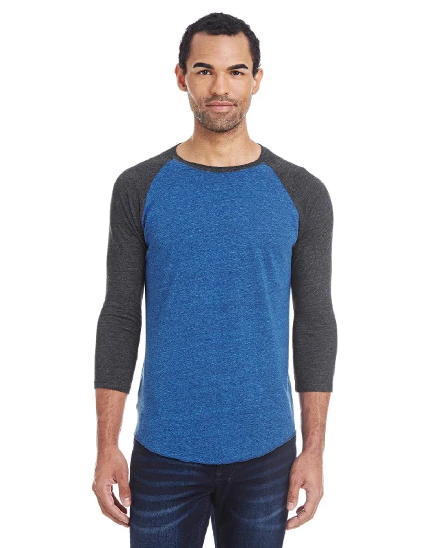 Weekend Discounts to Grab Threadfast Apparel Unisex Triblend 3/4 Sleeve Raglan Tee | Ryl Blk/ Blk Trb Weekend Discounts to Grab Threadfast Apparel Unisex Triblend 3/4 Sleeve Raglan Tee | Ryl Blk/ Blk Trb