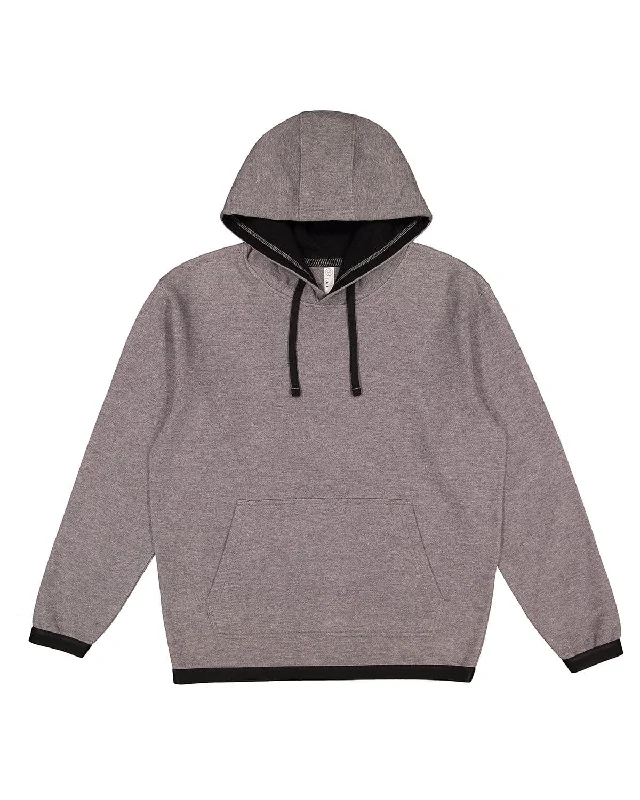 LAT Statement Fleece Pullover Hoodie | Granite Hth/ Blk