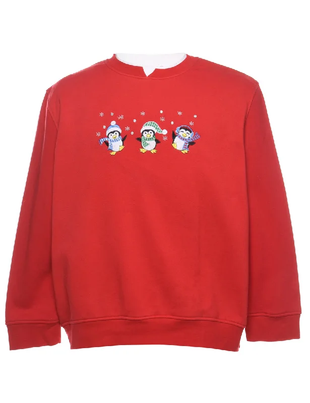 Weekend Specials to Grab Red Christmas Sweatshirt - XL
