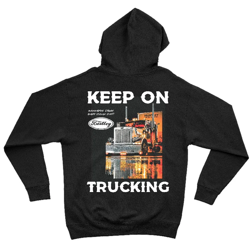 Weekend Deal HX-717 Heavyweight Hoodie "Keep On Trucking"