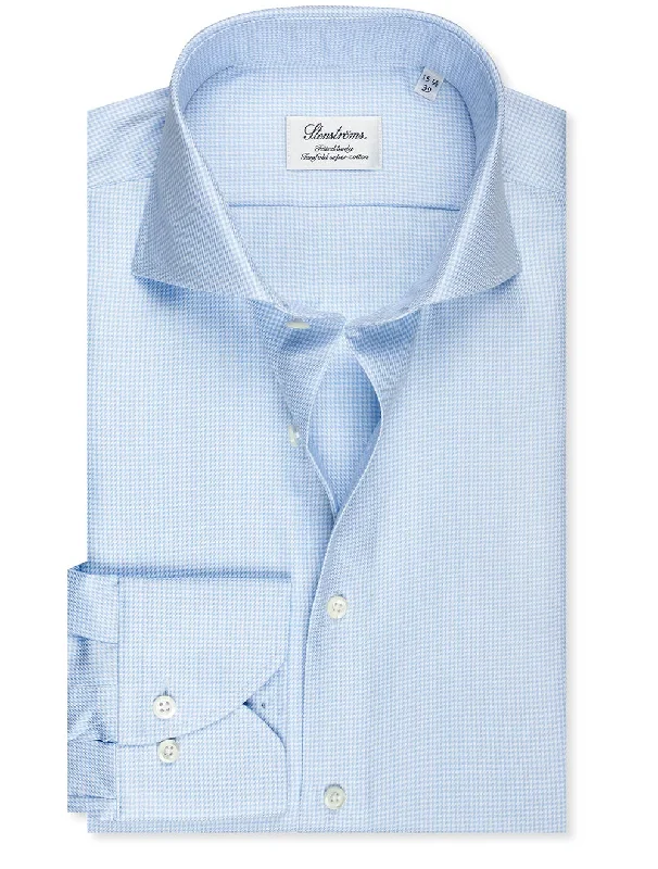 Weekend Bargains to Love Zigzag Fitted Shirt Blue