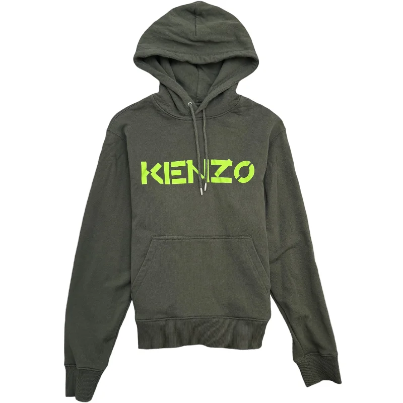 Overstock Sale Men's Logo Hoodie Khaki Size XS