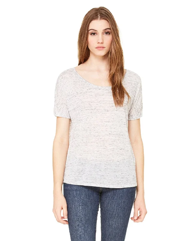 Special Discount Bella+Canvas Ladies Slouchy T-Shirt | White Marble