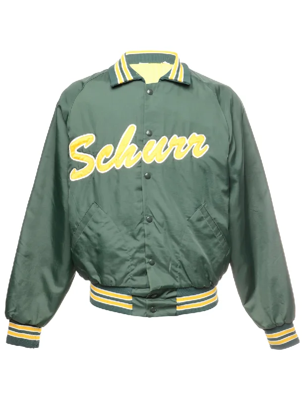 Weekend Special Popper Front Nylon Jacket - L