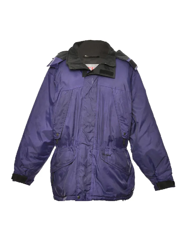 Weekend Deals That Dazzle Purple & Black Two-Tone Mountaineering Jacket - L