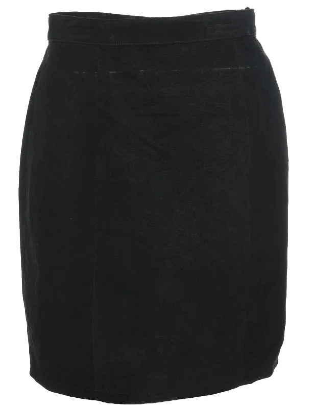 Weekend Offers That Dazzle Pencil Shape Suede Skirt - M