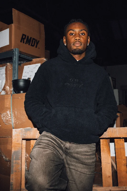Year-End Sale Onyx Remedy Sherpa Hoodie