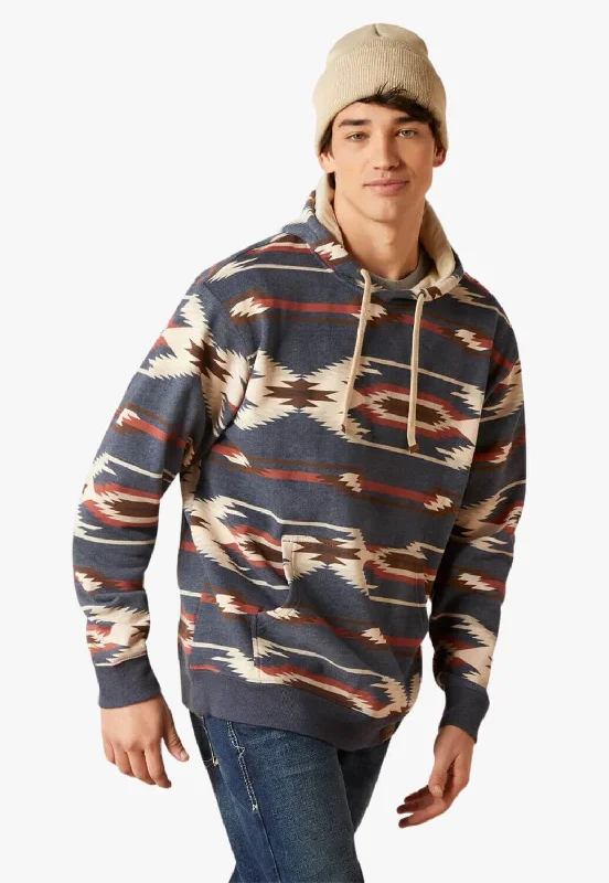 Savings Soar This Weekend Ariat Mens Printed Chimayo Hoodie
