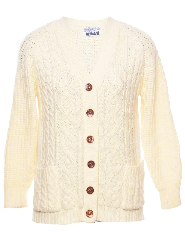 Sears Cable Knit Cardigan - M