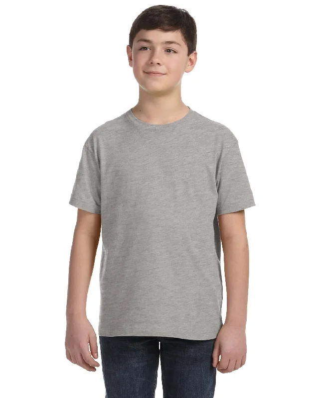Weekend Bargains to Snag LAT Youth Fine Jersey T-Shirt | Heather