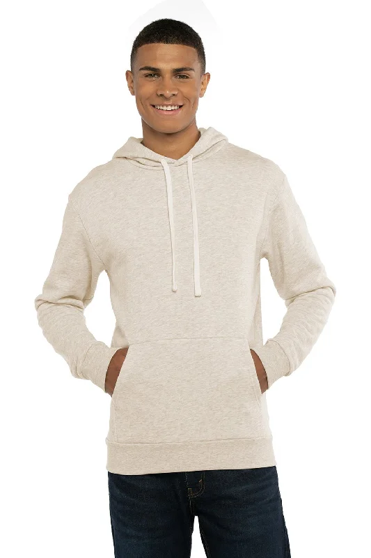 Special Offer Next Level Mens Malibu Hooded Sweatshirt Hoodie w/ Pouch Pocket - Oatmeal