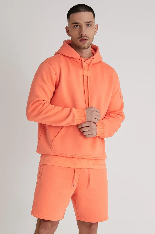 Now Available Aldo premium brushback fleece hoodie in Sunset