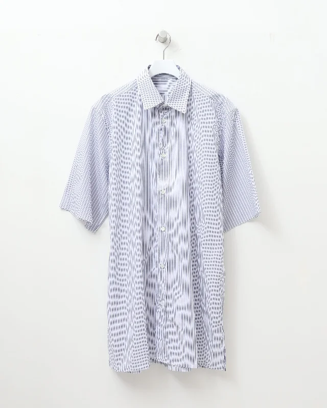 Closeout Deal S50DR0007 SHIRT WHITE BLUE STRIPES