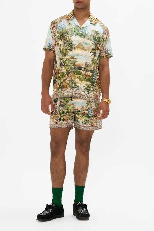 Weekend Bargains to Enjoy SHORT SLEEVE CAMP COLLARED SHIRT VIEWS OF THE VALLEY