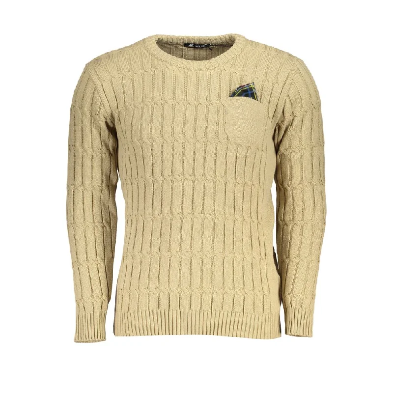 U.S. Grand Polo Elegant  Long Sleeve Crew Neck Men's Sweater