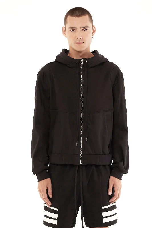 Don't Miss Out UTILITY HOODIE IN BLACK